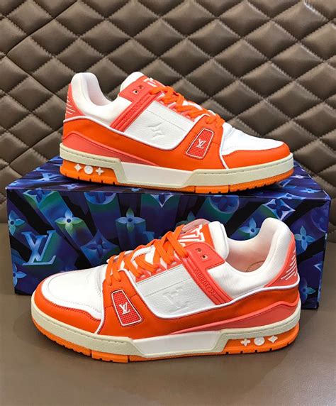 lv orange|orange Lv trainers.